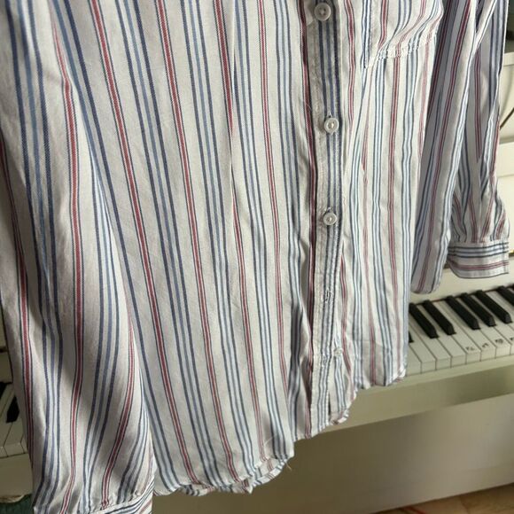 beachlunchlounge Multicolor Striped Blouse L - Picture 11 of 16